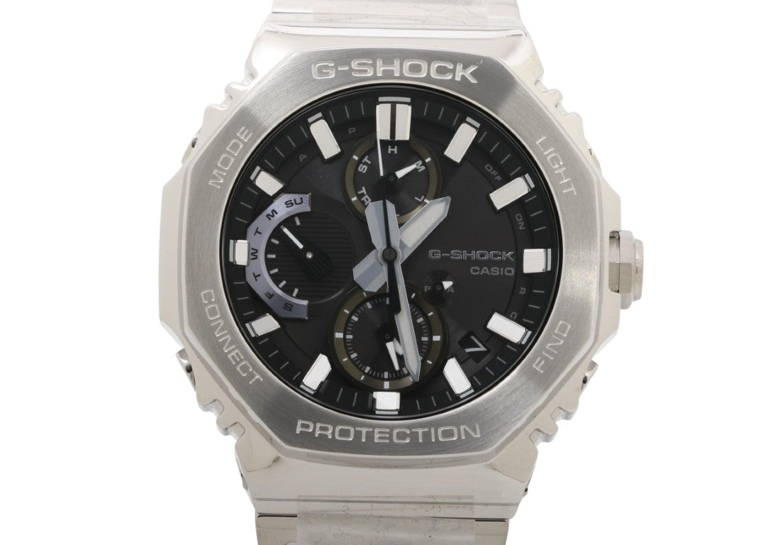 CASIO カシオ 時計 G-SHOCK FULL METAL GMC-B2100 SERIES GMC-B2100D-1AJF ブラック シルバー系 ステンレススチール メンズ アナログ 新品未使用展示品