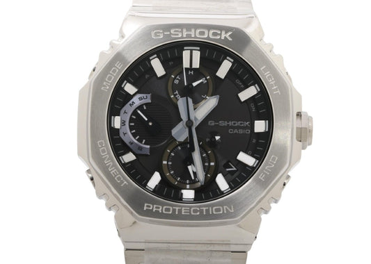 CASIO カシオ 時計 G-SHOCK FULL METAL GMC-B2100 SERIES GMC-B2100D-1AJF ブラック シルバー系 ステンレススチール メンズ アナログ 新品未使用展示品
