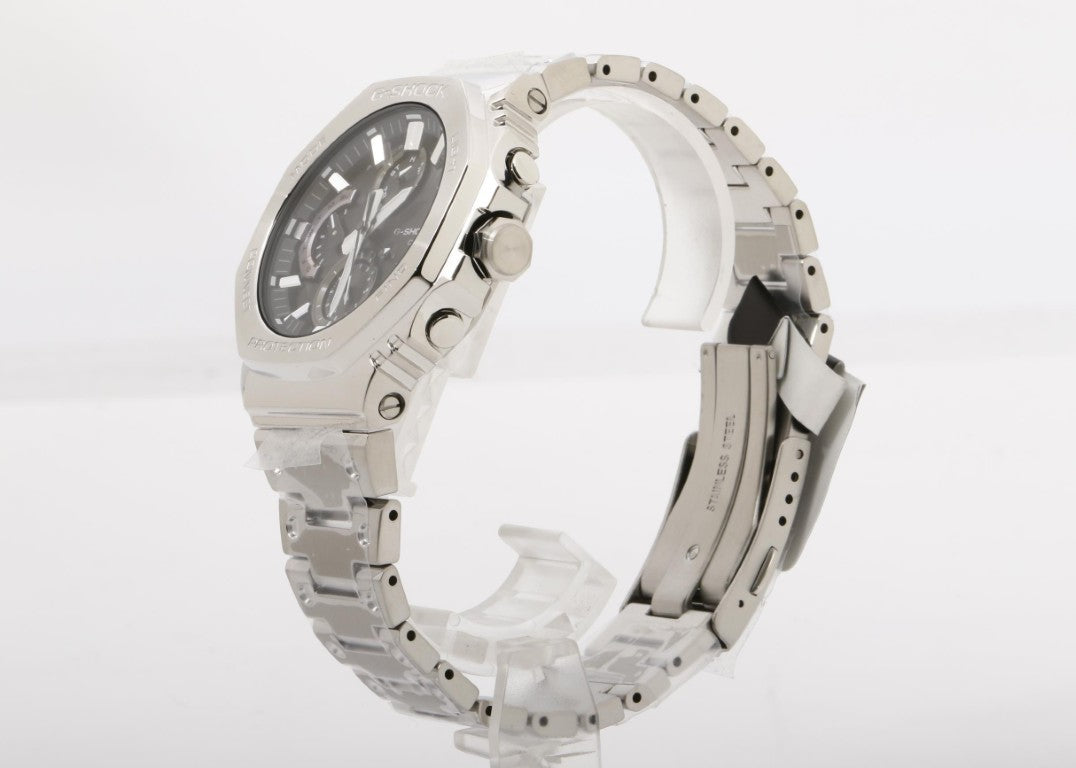 CASIO カシオ 時計 G-SHOCK FULL METAL GMC-B2100 SERIES GMC-B2100D-1AJF ブラック シルバー系 ステンレススチール メンズ アナログ 新品未使用展示品