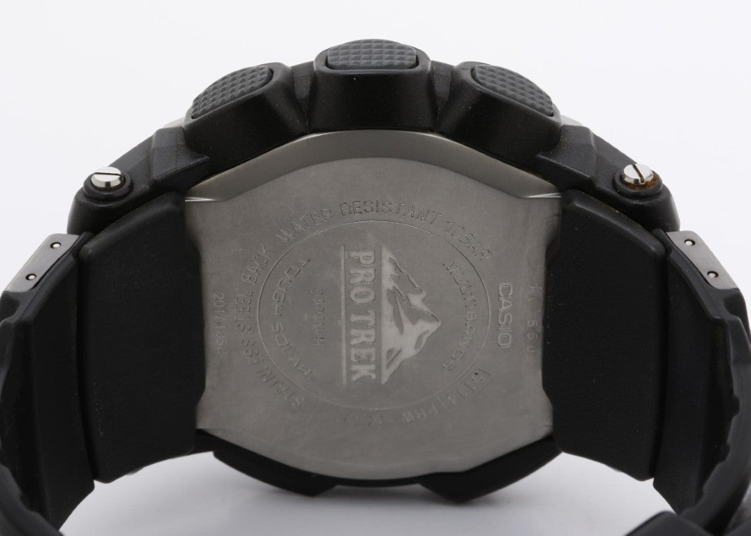 CASIO カシオ 時計 PRO TREK プロトレック PRW-5000-1JF ブラック系 樹脂／ステンレススチール 樹脂バンド メンズ アナデジ 美品