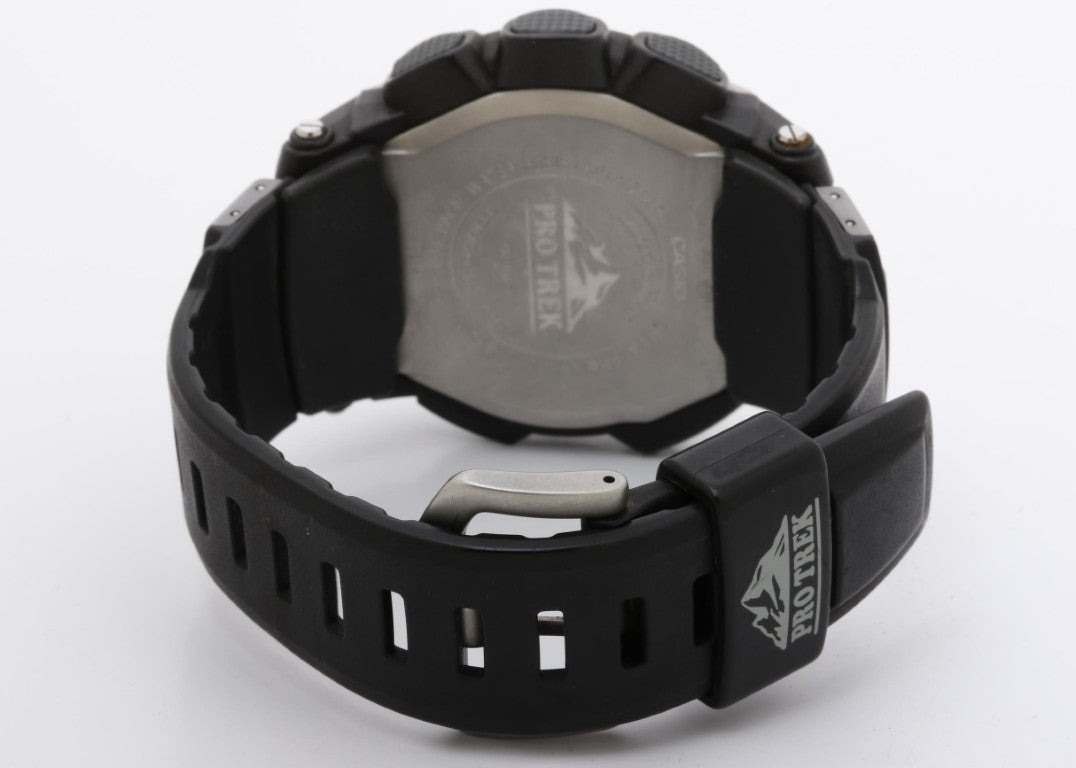 CASIO カシオ 時計 PRO TREK プロトレック PRW-5000-1JF ブラック系 樹脂／ステンレススチール 樹脂バンド メンズ アナデジ 美品