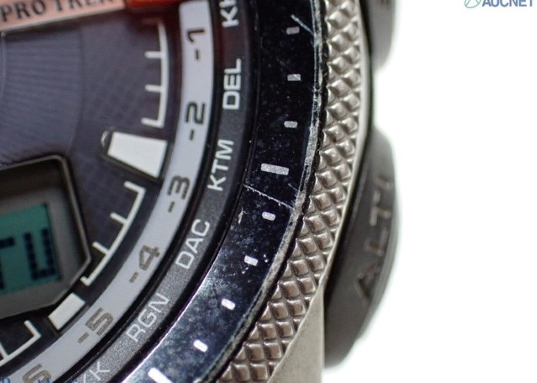 CASIO カシオ 時計 PRO TREK プロトレック PRW-5000-1JF ブラック系 樹脂／ステンレススチール 樹脂バンド メンズ アナデジ 美品