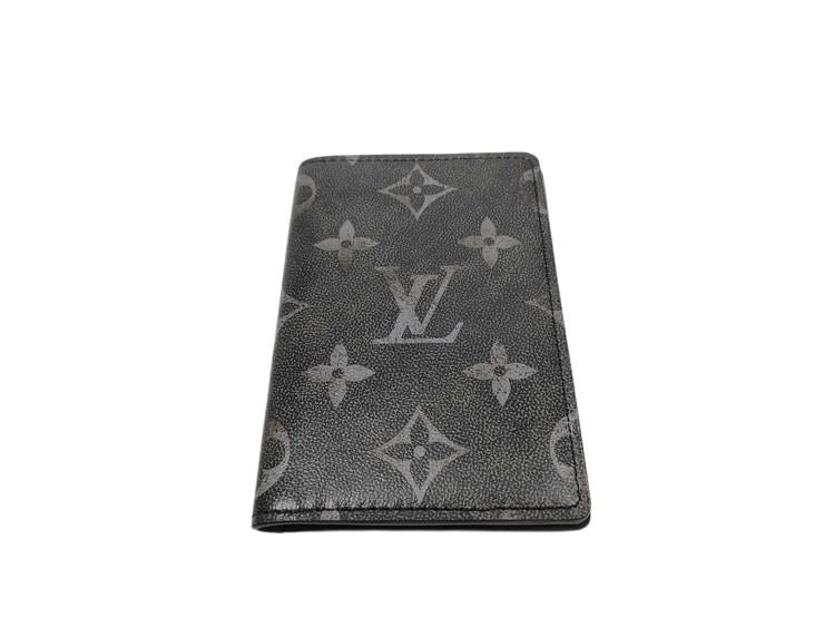 LOUIS VUITTON ルイヴィトン カードケース オーガナイザードゥ ポッシュ M11635 ブラック系 ブラッシュドモノグラム メンズ 超美品