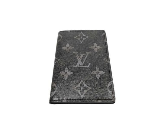 LOUIS VUITTON ルイヴィトン カードケース オーガナイザードゥ ポッシュ M11635 ブラック系 ブラッシュドモノグラム メンズ 超美品