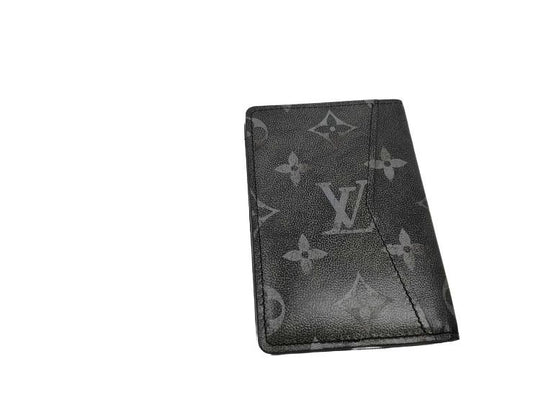 LOUIS VUITTON ルイヴィトン カードケース オーガナイザードゥ ポッシュ M11635 ブラック系 ブラッシュドモノグラム メンズ 超美品
