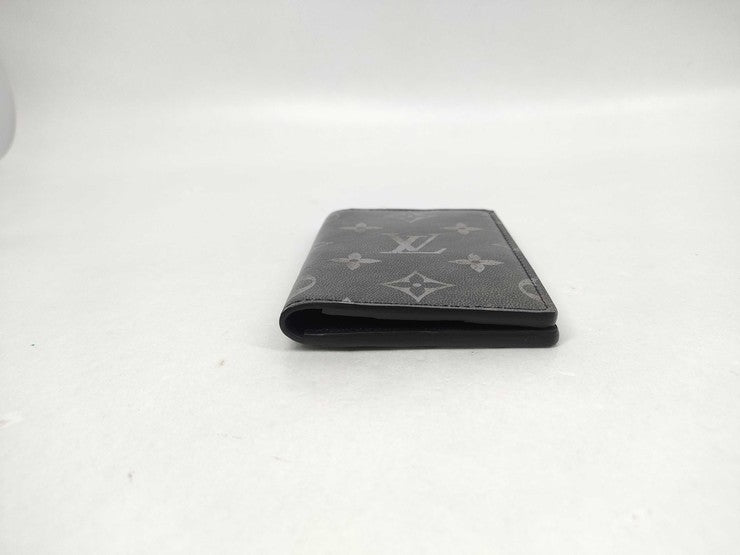 LOUIS VUITTON ルイヴィトン カードケース オーガナイザードゥ ポッシュ M11635 ブラック系 ブラッシュドモノグラム メンズ 超美品