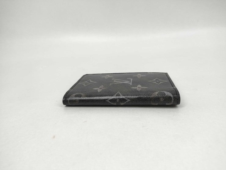 LOUIS VUITTON ルイヴィトン カードケース オーガナイザードゥ ポッシュ M11635 ブラック系 ブラッシュドモノグラム メンズ 超美品
