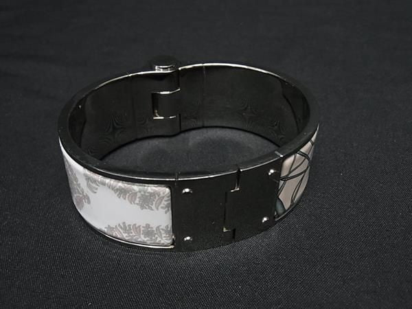 HERMES エルメス ブレスレット エマイユ シャルニエール シルバー × マルチカラー系 メタル 七宝焼き レディース バングル 美品