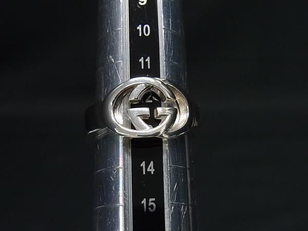 GUCCI グッチ 指輪 インターロッキングG リング シルバー系 Ag925 レディース ＃13 美品