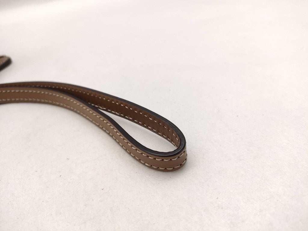 FENDI フェンディ クラッチバッグ ズッカ 7N0145 ブラウン PVC レザー メンズ シルバー金具 美品