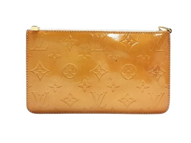LOUIS VUITTON ルイヴィトン ポーチ レキシントン M91057 マシュマロピンク モノグラムヴェルニ レディース ゴールド金具