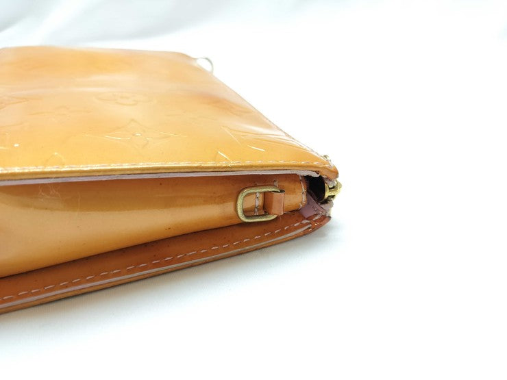 LOUIS VUITTON ルイヴィトン ポーチ レキシントン M91057 マシュマロピンク モノグラムヴェルニ レディース ゴールド金具