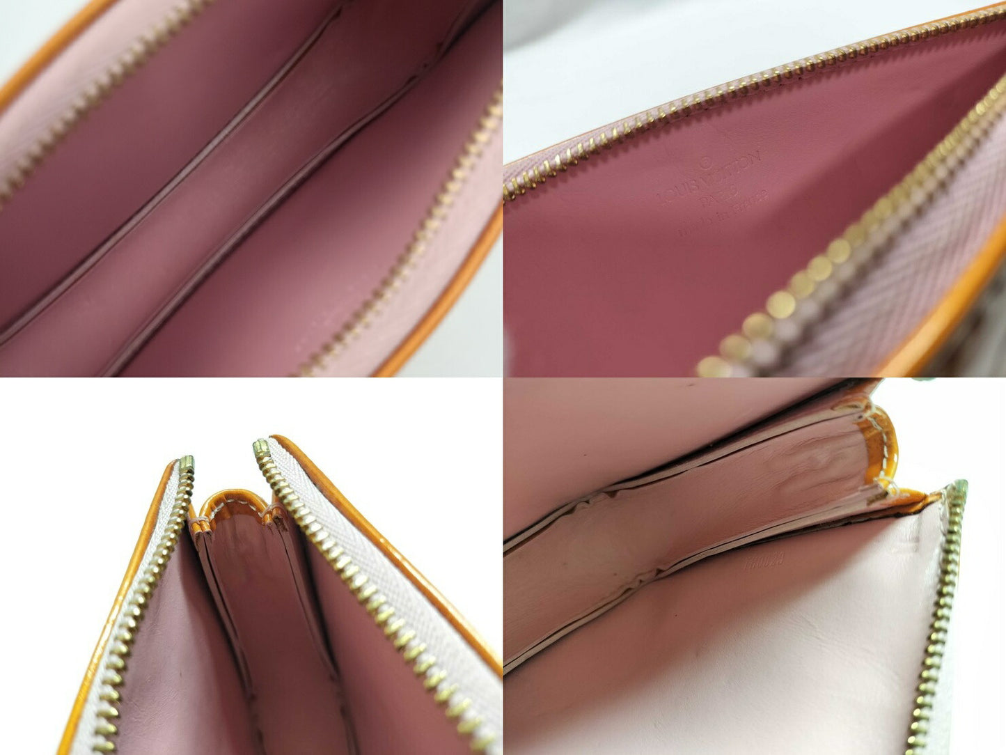 LOUIS VUITTON ルイヴィトン ポーチ レキシントン M91057 マシュマロピンク モノグラムヴェルニ レディース ゴールド金具
