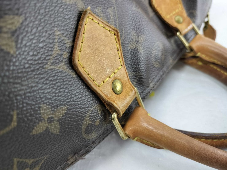 LOUIS VUITTON ルイヴィトン ハンドバッグ スピーディ35 M41107 ブラウン モノグラム・キャンバス レディース ミニボストンバッグ ゴールド金具
