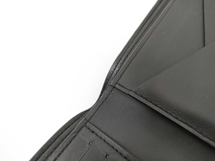 LOUIS VUITTON ルイヴィトン 二つ折り財布 ポルトフォイユ ミュルティプル M69829 ブラック アエログラム・レザー メンズ 札入れ