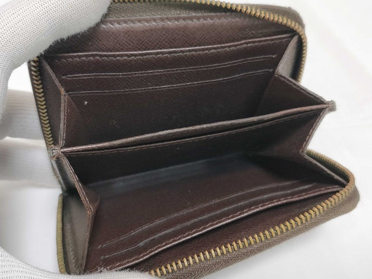 LOUIS VUITTON ルイヴィトン コインケース ジッピーコインパース N63070 エベヌ（ブラウン） ダミエ ユニセックス ラウンドファスナー 小銭入れ
