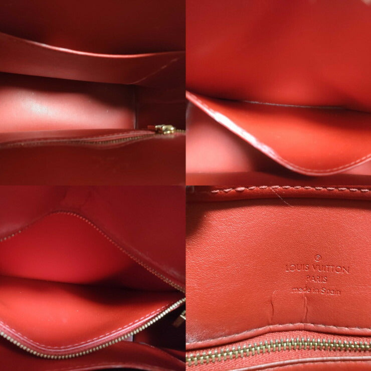 LOUIS VUITTON ルイヴィトン ハンドバッグ ヒューストン M91092 ルージュ モノグラムヴェルニ レディース トートバッグ