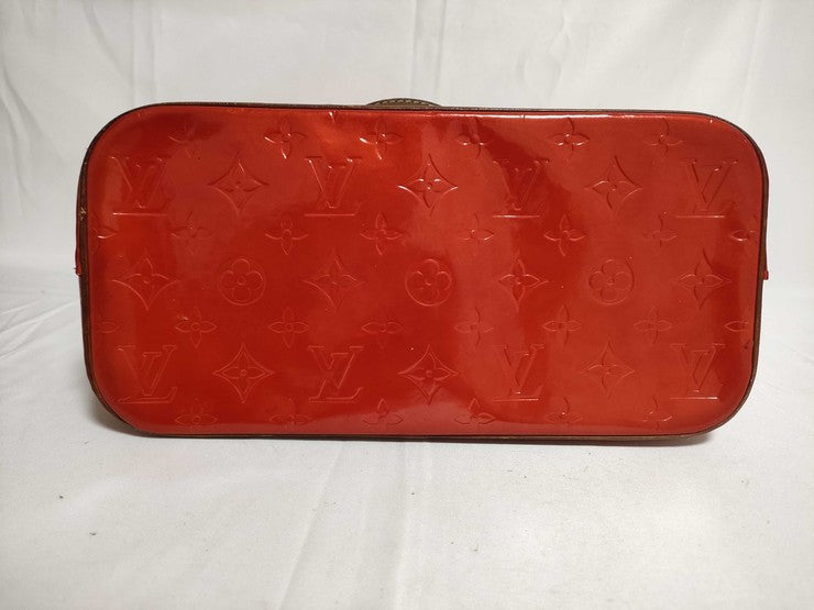 LOUIS VUITTON ルイヴィトン ハンドバッグ ヒューストン M91092 ルージュ モノグラムヴェルニ レディース トートバッグ