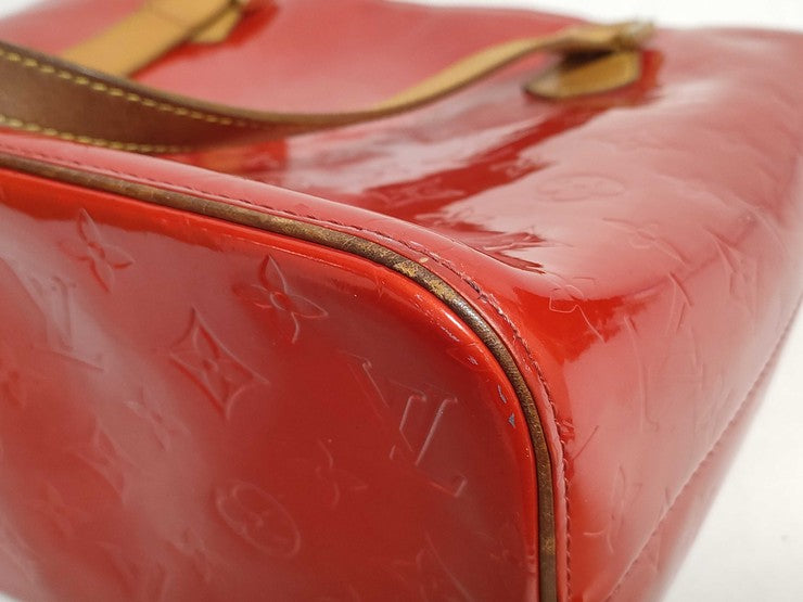 LOUIS VUITTON ルイヴィトン ハンドバッグ ヒューストン M91092 ルージュ モノグラムヴェルニ レディース トートバッグ