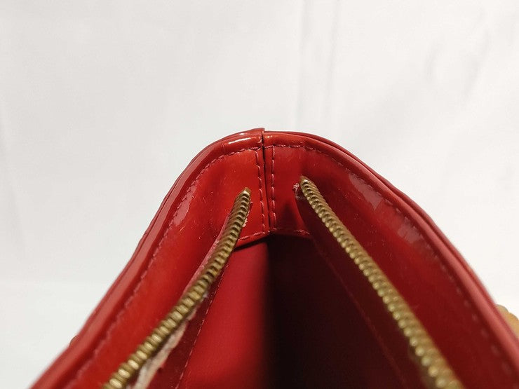LOUIS VUITTON ルイヴィトン ハンドバッグ ヒューストン M91092 ルージュ モノグラムヴェルニ レディース トートバッグ