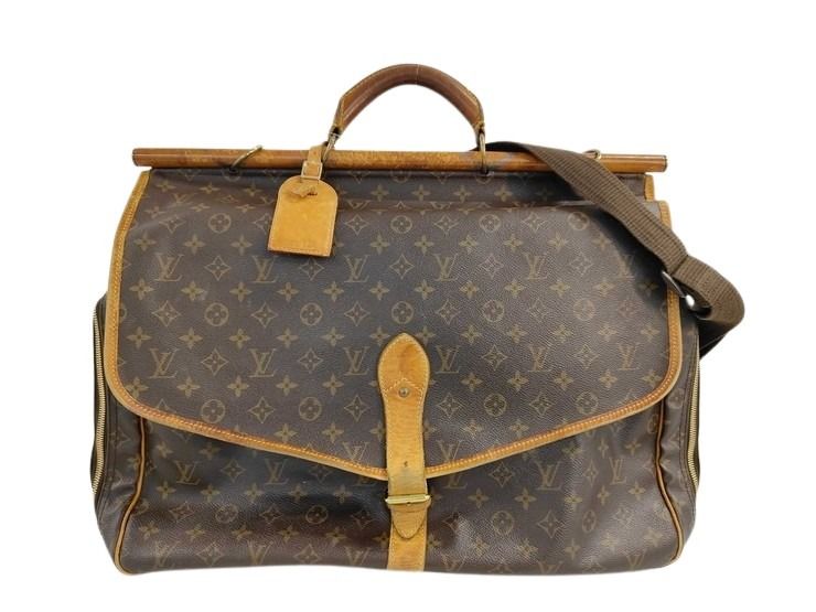 LOUIS VUITTON ルイヴィトン トラベルバッグ モノグラム サック シャス M41140 ブラウン PVC レザー ユニセックス 2WAY ハンドバック ショルダーバッグ ボストンバッグ 旅行鞄