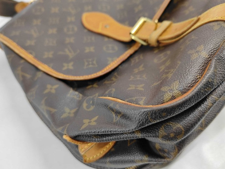 LOUIS VUITTON ルイヴィトン トラベルバッグ モノグラム サック シャス M41140 ブラウン PVC レザー ユニセックス 2WAY ハンドバック ショルダーバッグ ボストンバッグ 旅行鞄