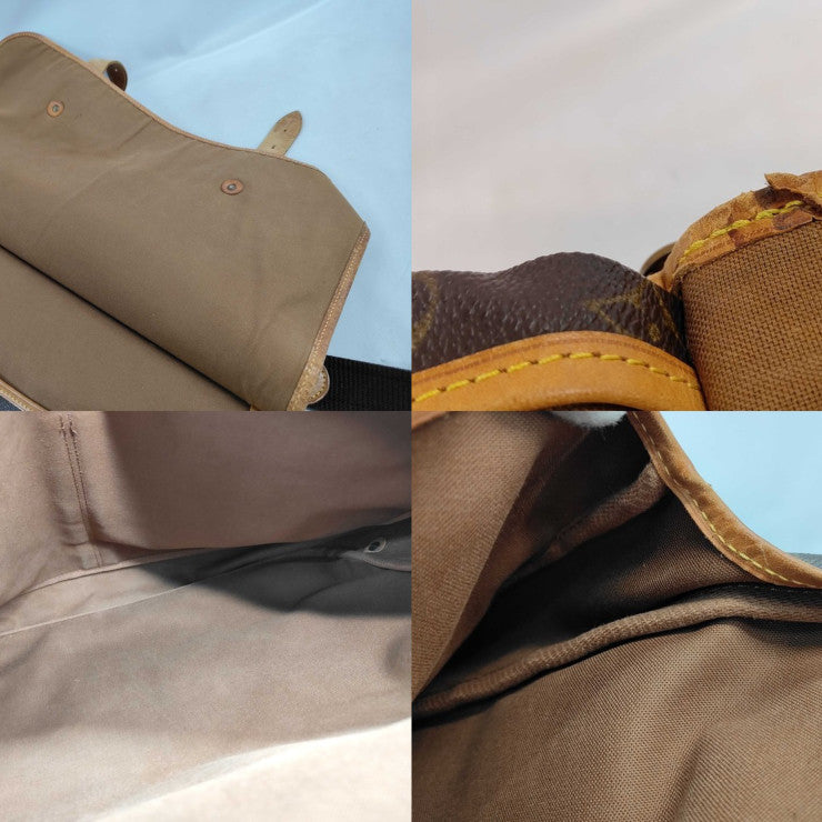 LOUIS VUITTON ルイヴィトン トラベルバッグ モノグラム サック シャス M41140 ブラウン PVC レザー ユニセックス 2WAY ハンドバック ショルダーバッグ ボストンバッグ 旅行鞄