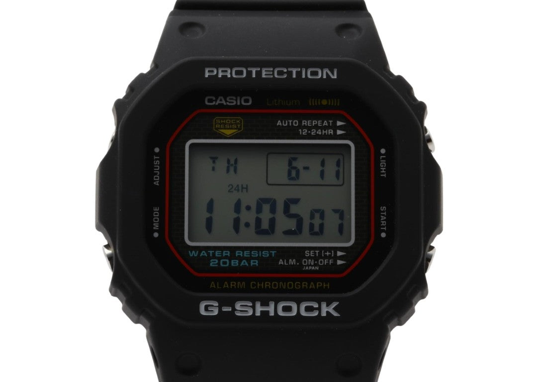 CASIO カシオ 時計 G-SHOCK DIGITAL 5000 SERIES 「初代G-SHOCK 復刻モデル」 DW-5000R-1AJF ブラック系 ステンレススチール／樹脂（バイオマスプラスチック） メンズ デジタル 新品未使用展示品
