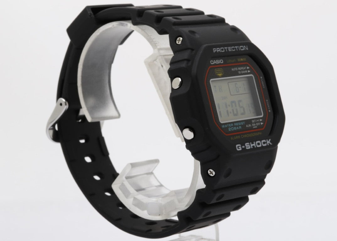 CASIO カシオ 時計 G-SHOCK DIGITAL 5000 SERIES 「初代G-SHOCK 復刻モデル」 DW-5000R-1AJF ブラック系 ステンレススチール／樹脂（バイオマスプラスチック） メンズ デジタル 新品未使用展示品