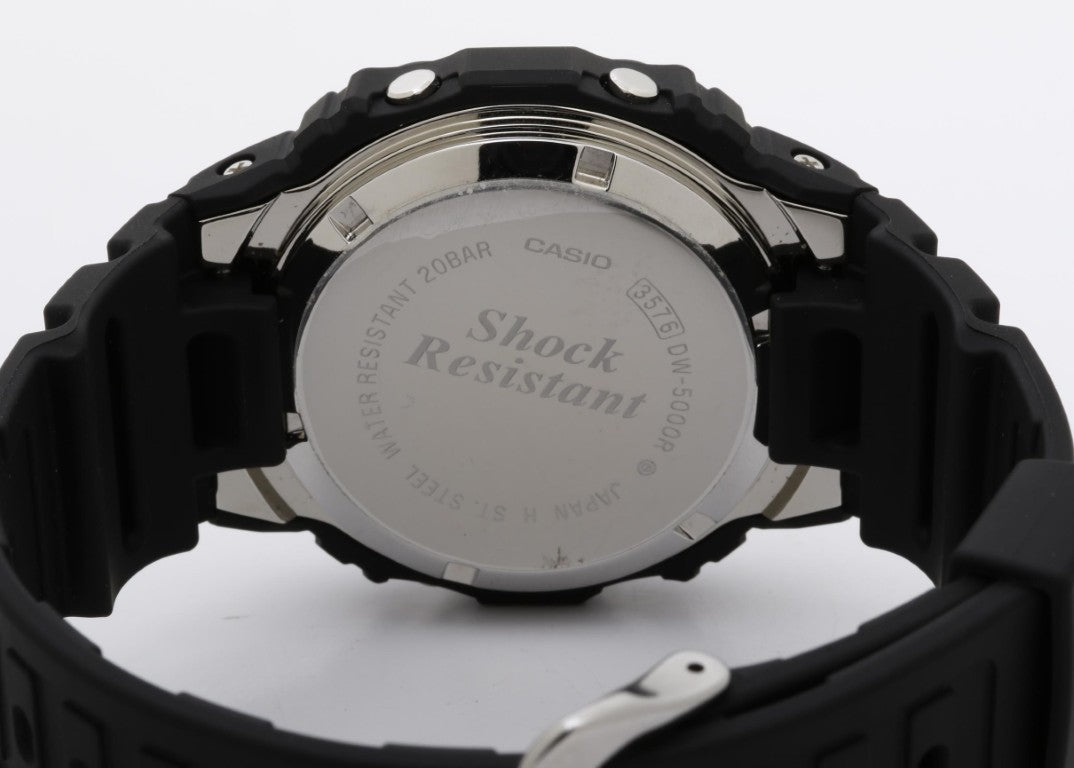 CASIO カシオ 時計 G-SHOCK DIGITAL 5000 SERIES 「初代G-SHOCK 復刻モデル」 DW-5000R-1AJF ブラック系 ステンレススチール／樹脂（バイオマスプラスチック） メンズ デジタル 新品未使用展示品