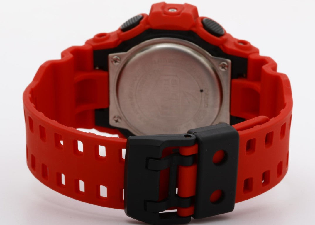CASIO カシオ 時計 G-SHOCK ANALOG-DIGITAL GA-700 SERIES GA-700-4AJF ブラック レッド系 樹脂 メンズ アナデジ 美品