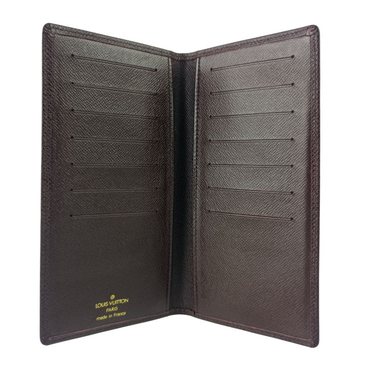LOUIS VUITTON ルイヴィトン 長財布 タイガ ポルト 14 カルト クレディ M30406 アカジュー系 レザー メンズ 札入れ 超美品