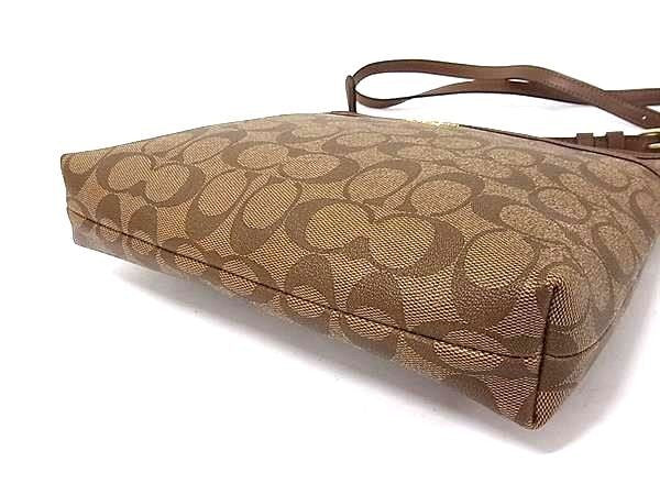 COACH コーチ ショルダーバッグ ジップ トップ ファイル バッグ F29210 ブラウン系 PVCレザー レディース 新品未使用展示品