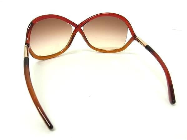 TOM FORD トムフォード サングラス Whitney ホイットニー TF9 レッドブラウン系 プラスチック レディース 超美品