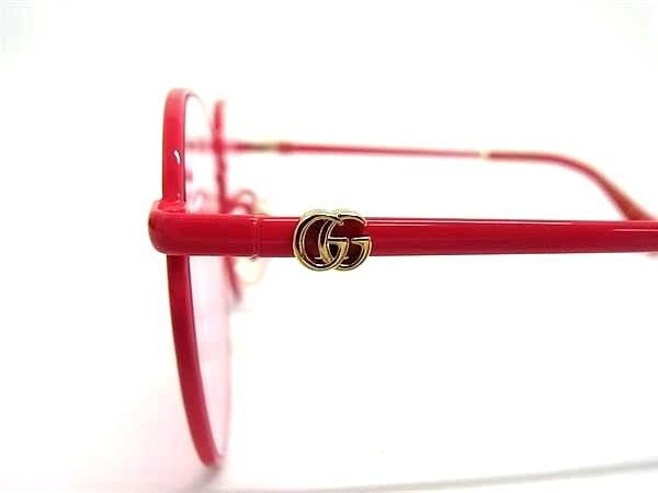 GUCCI グッチ サングラス アジアンフィット GG1142SA レッド系 ピンク系 メタル プラスチック レディース GGマーモント 超美品