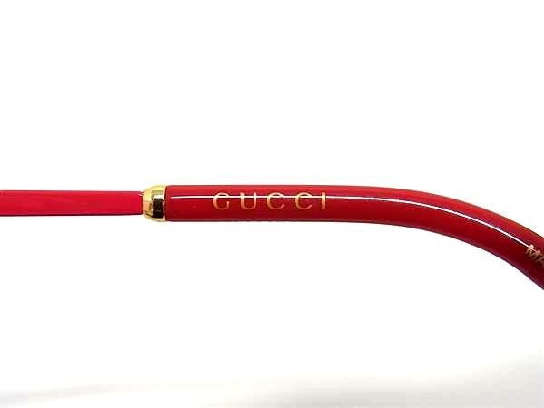 GUCCI グッチ サングラス アジアンフィット GG1142SA レッド系 ピンク系 メタル プラスチック レディース GGマーモント 超美品