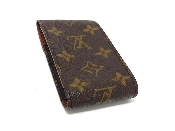 LOUIS VUITTON ルイヴィトン シガレットケース エテュイ シガレット M63024 ブラウン系 モノグラムキャンバス レザー ユニセックス 超美品