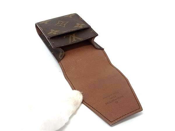 LOUIS VUITTON ルイヴィトン シガレットケース エテュイ シガレット M63024 ブラウン系 モノグラムキャンバス レザー ユニセックス 超美品