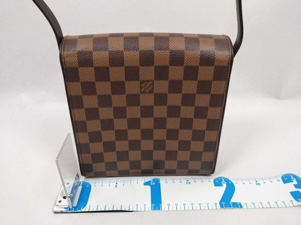 LOUIS VUITTON ルイヴィトン ショルダーバッグ トライベッカ ミニ N51162 エベヌ（ブラウン）系 LOUIS VUITTON ダミエ レディース ゴールド金具 美品