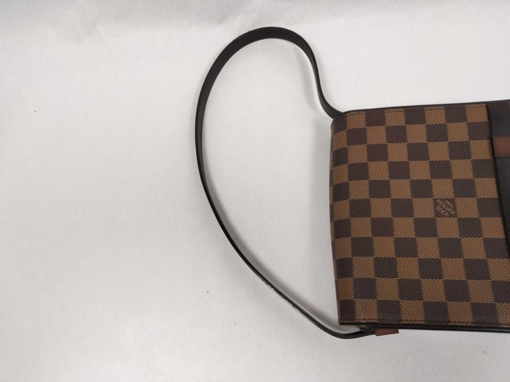 LOUIS VUITTON ルイヴィトン ショルダーバッグ トライベッカ ミニ N51162 エベヌ（ブラウン）系 LOUIS VUITTON ダミエ レディース ゴールド金具 美品