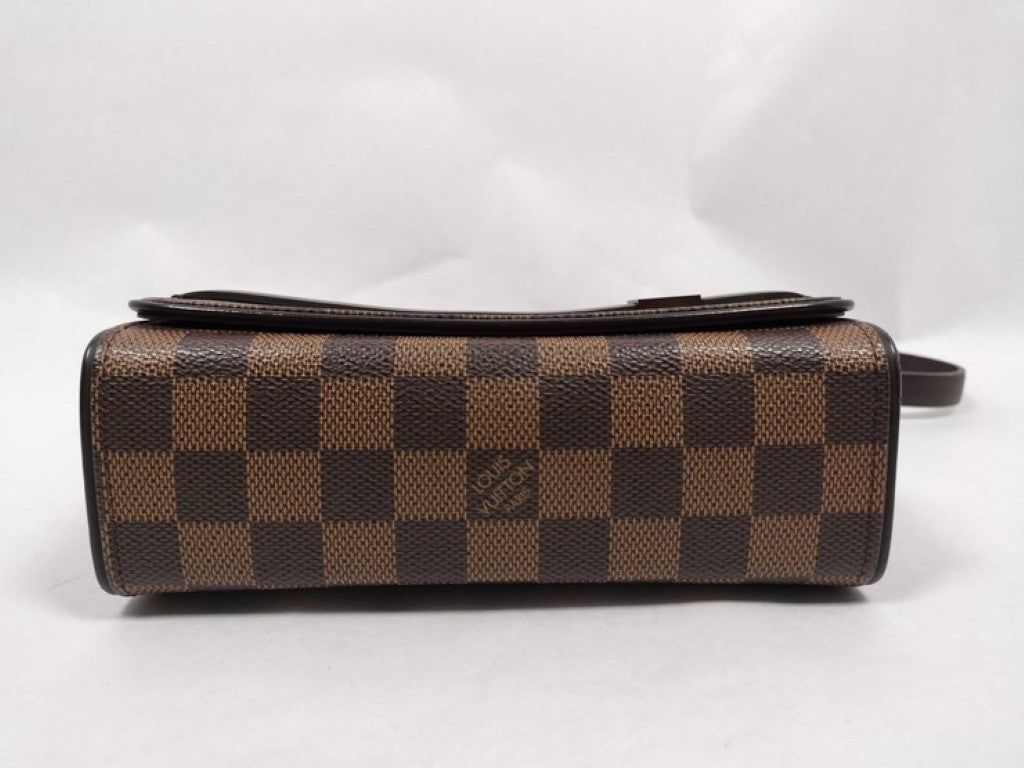 LOUIS VUITTON ルイヴィトン ショルダーバッグ トライベッカ ミニ N51162 エベヌ（ブラウン）系 LOUIS VUITTON ダミエ レディース ゴールド金具 美品