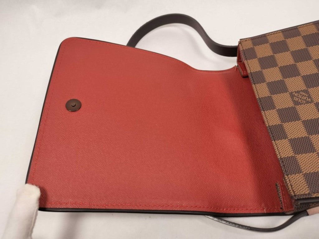 LOUIS VUITTON ルイヴィトン ショルダーバッグ トライベッカ ミニ N51162 エベヌ（ブラウン）系 LOUIS VUITTON ダミエ レディース ゴールド金具 美品