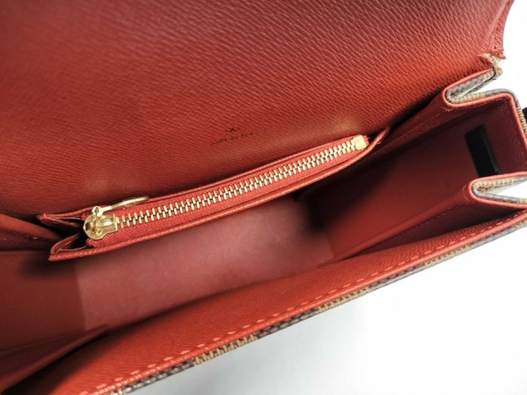 LOUIS VUITTON ルイヴィトン ショルダーバッグ トライベッカ ミニ N51162 エベヌ（ブラウン）系 LOUIS VUITTON ダミエ レディース ゴールド金具 美品