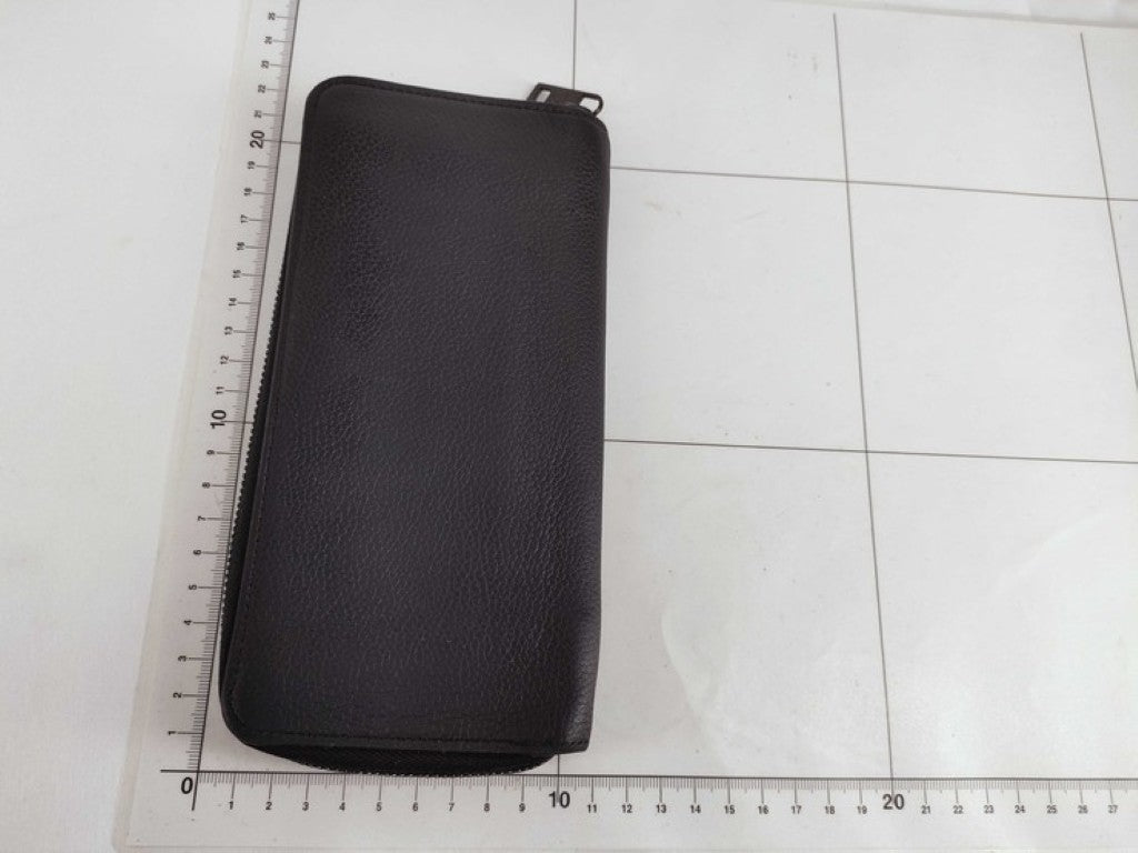 LOUIS VUITTON ルイヴィトン 長財布 アエログラム ジッピーウォレット ヴェルティカル M81743 ブラック系 レザー メンズ ラウンドファスナー シルバー金具 美品