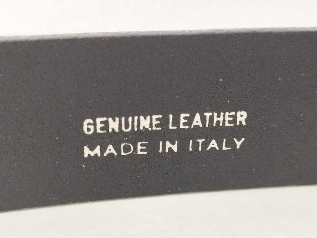 FENDI フェンディ ベルト マンマバックル ブラック ゴールド シルバー系 レザー メンズ FFロゴバックル ゴールド金具 美品