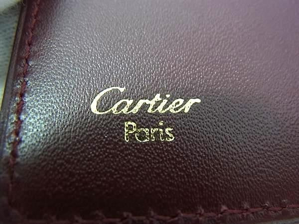 CARTIER カルティエ キーケース マストライン ボルドー系 レザー ユニセックス ゴールド金具 6連 超美品