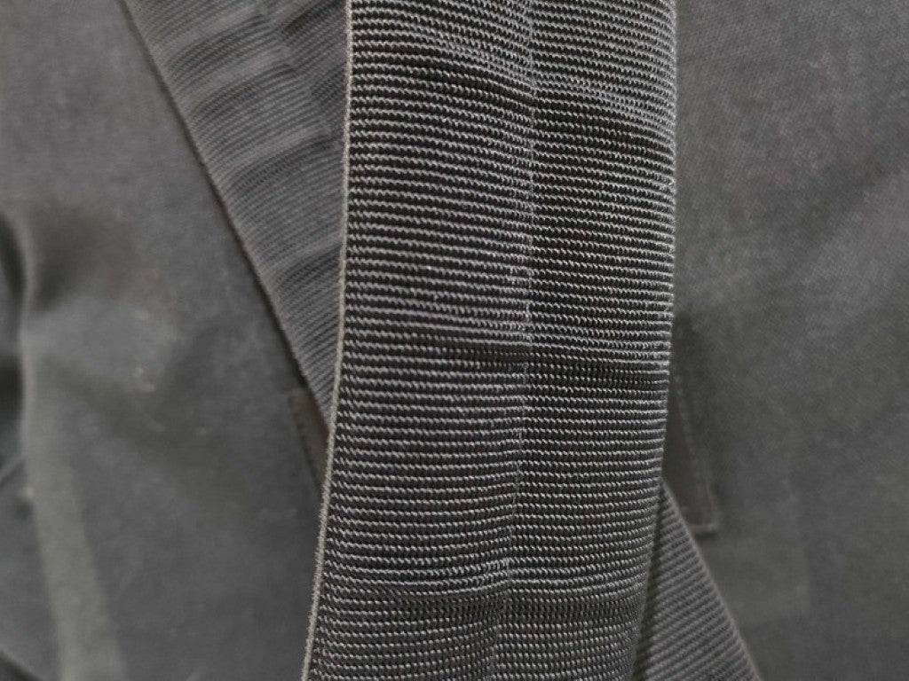 SAINT LAURENT サンローラン リュックサック ハンティング ロックサック 342609 ブラック系 キャンバス レザー ユニセックス バックパック シルバー金具 美品