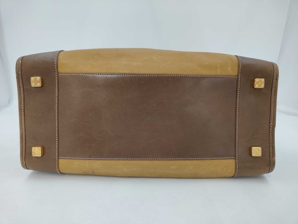 LOEWE ロエベ ハンドバッグ アマソナ40 ブラウン系 レザー レディース ボストンバッグ ゴールド金具