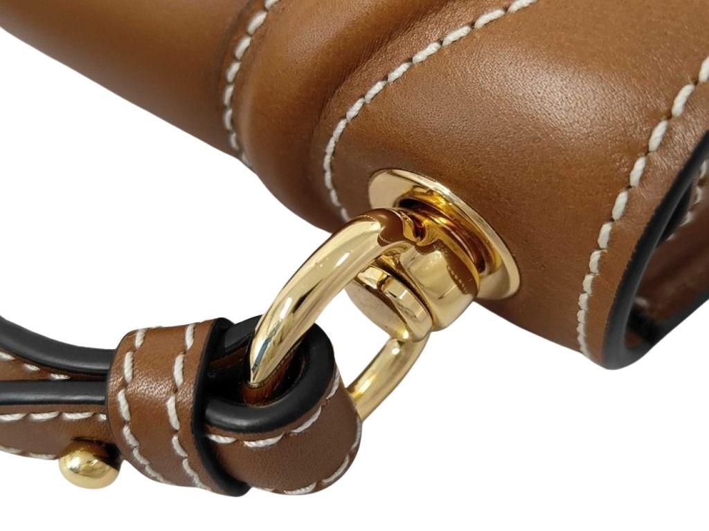 GUCCI グッチ ハンドバッグ ブロンディ ミディアム トップハンドルバッグ 815714 ブラウン系 レザー レディース 2WAY ショルダーバッグ ゴールド金具 美品