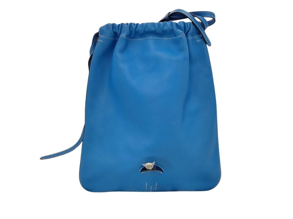 HERMES エルメス ショルダーバッグ ブリダド ブルーザンジバル系 エヴァーカラー レディース 美品